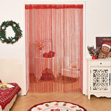 Yeknu  1x2m String Curtain Shiny Tassel Line Curtains Window Door Divider Drape for Home Living Room Cafe interior Decorations Valance