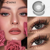 1 Pair Colored Contact Lenses Natural Yearly Lenses Brown Contact Lenses High Quality Natural Lenses for Makeup Lens