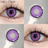 Yeknu  Purple Korean Contact Lenses Prescription Myopia Beauty Pupils Cosmetic Contacts Natural Color Lenses Eye Yearly Use