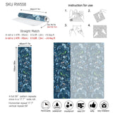 Yeknu  Blue Peacock Peel and Stick Wallpaper Boho Floral Self Adhesive Wall Paper Waterproof Leaf Contact Paper for Cabinet Shelf Liner