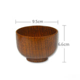 Yeknu  Japanese Sour Jujube Wood Bowl Adult and Children's Wood Bowl Kitchen Food Containers Rice Salad Noodles Bowl HouseholdTableware