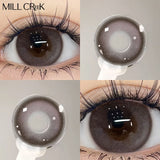 Yeknu  Contact Lenses Myopia Black Eye Color Lens Dioptric Degree Beauty Pupil Cosmetic for Eyes Natural Prescription Annual
