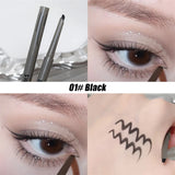 Yeknu  Silky Long-lasting Eye Liner Pencil  Eyeliner Pen Natural Matte Wine Red Eyeliner Easy To Color Waterproof Eye Make Up Cosmetics