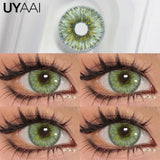 Yeknu  1Pair Fashion Big Lenses Colored Contact Lenses for Eyes Beauty Blue Eyes Lenses Natural Green Pupils Brown Grey Lens