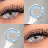 Yeknu  1Pair Contact Lenses Colored Pupils for Eyes Myopia Daisy Pink Cosmetics Contacts Purple Lenses Yearly Fast Shipping