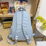 2 Piece Fashion Cute Student School Bag Casual Large Capacity Waterproof Backpack Woman Book Bag Girl