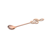 Yeknu  10pcs 304 Stainless Steel Musical Notes Coffee Spoon Stirring Cup Spoon Music Stick Ice Cream Gift Spoon