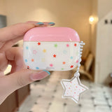 Yeknu  Color matching stars are suitable for Apple AirPods4/3 protective case AirPodsPro2 earphone case, new anti-drop moisture