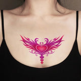 Yeknu  6Pcs Succubus Temporary Tattoo Sticker, Long-lasting and Waterproof, Fake Tattoos for Couple, Suitable for Chest, Belly, Waist.