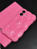 Yeknu  Suitable For Iphone 16 Promax Phone Case 3D Bubble Korean Soft Shell Iphone 15 14 13 All Inclusive 12 Anti Drop 11 Protective Ca
