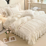 Yeknu  3 Pieces Bedding Set King Size duvet cover pillow Shams for All Seasons ﻿