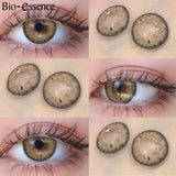 Yeknu  1 Pair Colored Contact Lenses With Prescription Myopia Lenses Brown Contact Lenses High Quality Natural Lenses