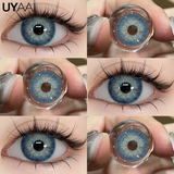 Yeknu  Cosplay Contact Lenses Cosmetic Colored Pupils Hallowen Contacts Beauty Women Makeup Blue Lens Eye Contact Cosplay Pupils