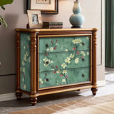 Yeknu  10M Vintage Floral Green Peel And Stick Retro European Style Self-adhesive Waterproof Wallpapers Living Room Bedroom Renovation