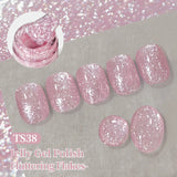Yeknu  10ml Fluttering Flakes Jelly Gel Polish Semi Permanent Soak Off UV Gel Nail Art Manicure Nail Supplies Vernis