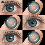 Yeknu  1 Pair Color Contact Lenses Makeup Blue Pupils Natural Brown Lenses High Quality Green Color Eye Lens Cosmetic Colorcon