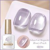 Yeknu  10ml Super Shining Reflective Cat Magnetic Gel Ultra Shine Glitter Red Silver Soak Off UV LED Gel Nail Art Varnish
