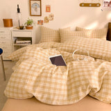 Yeknu  New All-cotton Class A Striped Washed Cotton Quilt Cover Skin-friendly and Comfortable Bedding Covers 160X210 220X240