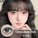 Yeknu  Contact Lenses Cosmetics Lenses Choco Jump Series Eye Color Lens Beauty Black contacts Woman Accesories Natual  Brown lens