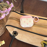 Yeknu  Korean Pink Flower Suitable For Airpods S4 Headphone Cover Airpods Pro2 Protective Cover 3rd Generation