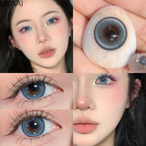 Yeknu  Color Contact Lenses for Eyes Korean Lens Blue Color Lens Brown Big Eye Contacts Lenses Pink Lenses Purple Lenses