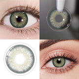 Yeknu  New Bio-essence 1 Pair Green Contact Lenses for Eyes Gray Lenses Brown Lenses Makeup Fashion Lenses 1 Year Pupils