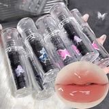 Yeknu Waterproof Mirror Lip Glaze Korean Makeup Lip Gloss Sexy Tea Red Jelly Liquid Lipstick Lasting Moisturizing Natural Lip Cosmetic