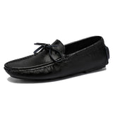 Yeknu  Spring Luxury Brand Loafers Soft Sole White Casual Shoes Designer Soft Leather Versatile Fashion Business Driving Leather Shoes