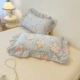Yeknu  Fresh Botanical Floral Bedding Set for Kids and Adults, Leaves, Flower Duvet Cover, Pillowcases, Soft Washed Cotton, Home Textil