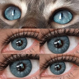 Yeknu  New 1 Pair Colorful Contact Lenses for Eyes Fashion Natura Gray Eye Contacts Blue Eye Lenses Green Lenses Yearly