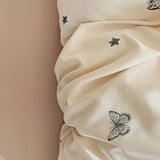 Yeknu  Ins Pastoral style Flowers Bedding Sets New Twin Queen Size Duvet Cover Flat Sheet Pillowcase Princess Girl Bed Linen