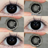 Yeknu  1 pair New Purple Halloween Colored Contact Lenses Beauty Myopia Lens for Eyes Fashion Big Eye Lenses Natural Blue Lenes
