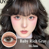 Yeknu  Contact Lenses Cosmetics Lenses Choco Jump Series Eye Color Lens Beauty Black contacts Woman Accesories Natual  Brown lens