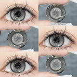 Yeknu  2PCS Gilding Prescription Contact Lenses Cosmetics Eye Color Lenses Fashion Pupils Myopia Colored Contact Lenses Violet