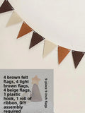 Yeknu  Ins Sle Felt Bunting Outdoor Decoration Birthday Scene Arrangement  Flag String Photoaphy Aosphere Hanging Orna...