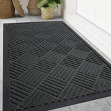 Yeknu  Olanly Front Door Mat Outside Entrance Heavy Duty Sturdy Natural Rubber Doormat Non-Slip Low Profile Floor Mat For Entryway