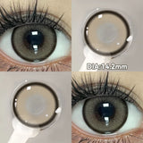 Yeknu  2pcs Cyberpunk Blue Contact Lenses for Eyes Fashion Color Pupils Beauty Eye Color lenses Natural Gray Lens Myopia Lenses