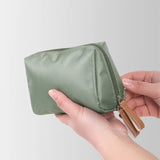 Yeknu  Portable Travel Korean Style Makeup Bag Outdoor Student Pen Bag Mini Wash Bag Simple Elegant Lady Storage Bag round Cylinder