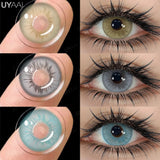 Yeknu  [Best Seller] Color Contact Lenses for Eyes 1 Pair Korean Fashion Lenses y2k Colorcon Costmetics Purple Lenses Gray Lens