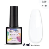 Yeknu  15ml Orange Color Nail Gel Polish Semi Permanent Red Pink Gellack Nail Art Salon Soak Off UV LED Glitter Nail Gel Varnish