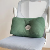 Yeknu Corduroy waist pillow office sleeping pillow computer chair waist cushion pregnant woman backrest car small pillow