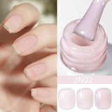 Yeknu  10ml Reinforcement Gel Nail Polish Self-leveling Gel Construction Gel Thick Base Gel Hard Painting Gel Varnishes