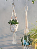 Yeknu Macrame Plant Hanger Flower Pot Holder Handmade Hanging Basket for Balcony Decorations Boho Garden Decoration Courtyard Decor