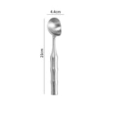 Yeknu  1PC Ice Cream Spoon Stainless Steel Summer Ice Cream Dessert Spoon Long Handle Fruit Tableware Household Goods