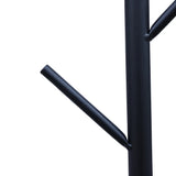 Yeknu  Free-Standing Metal Coat Rack with 7 Hooks Tree-Branch Clothing Stand for Hats Bags & Scarves Space-Saving Entryway Organizer