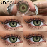 Yeknu  Color Contact Lenses Natural Contact Lens NEW Siri Series Makeup Colored Pupils Cosmetics Beauty Green Lenses Blue Pupils