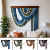 Yeknu  80x88cm Handmade Wall Hanging Decor Luxury Artistic Tapestry for Living Room Sofa Bedroom Bede Wall Carpet Home Decor