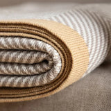 Yeknu 2025 new light luxury blanket living room nap sofa blanket bedside towel office aviation blanket paper pattern fish bone pattern