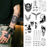 Yeknu  Angel and Cross Waterproof Temporary Tattoo Stickers, Long-lasting Waterproof for One to Two Weeks, Suitable For Arm, Leg, Neck.