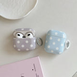 Yeknu  ins Korean gray-blue polka dot simple application airpods4 earphone cover pro3 new airpodspro2 protective cover 3rd